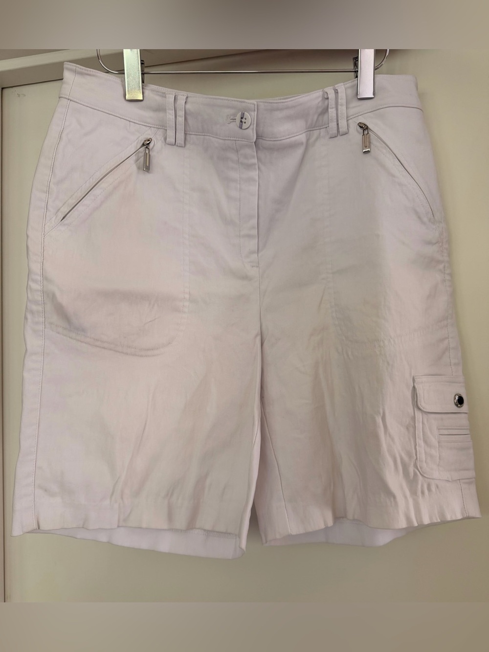 Jamie Sadock White Golf Shorts Stretchy Size 8